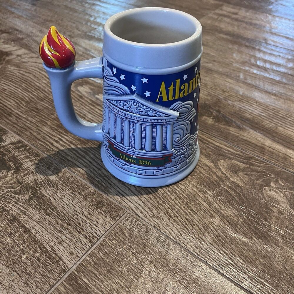 Vintage Anheuser Bush Budweiser 1996 USA Atlanta Olympic Games Beer Stein Mug
